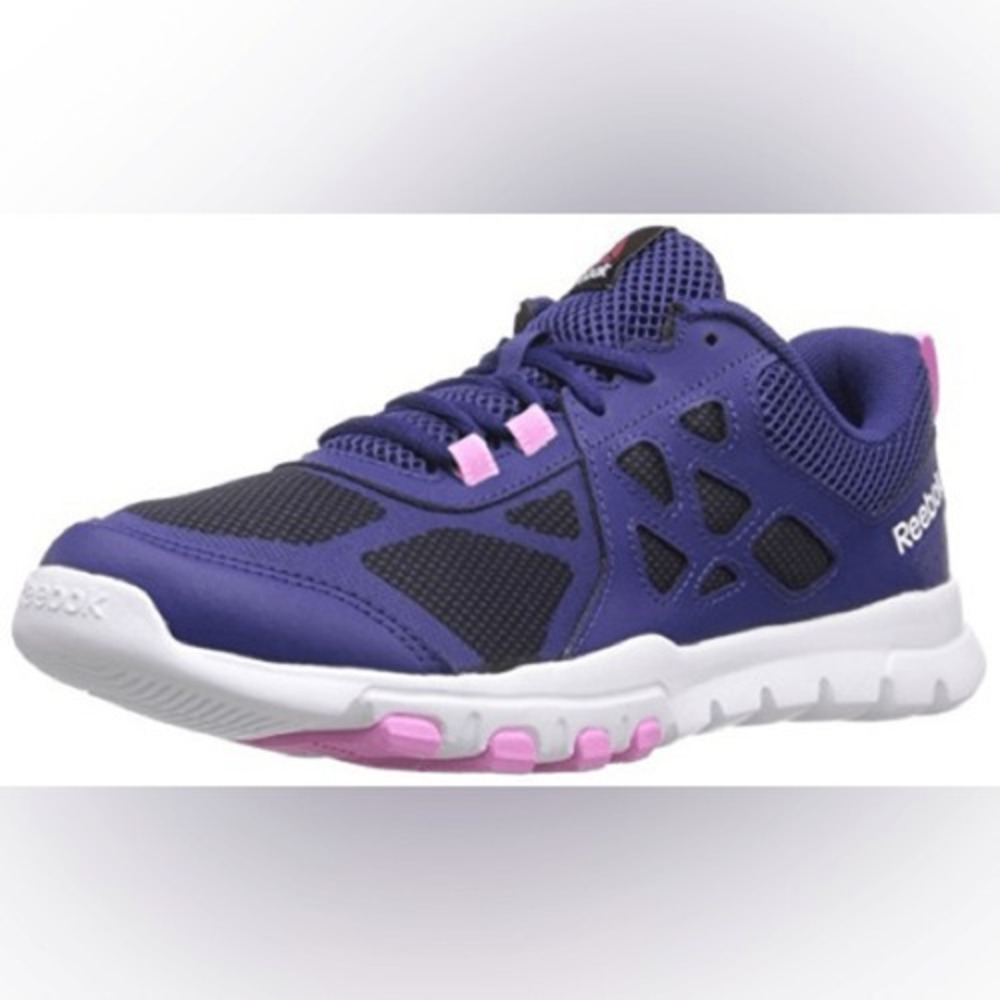 Reebok Memory Tech Womens Running Shoes Purple Pink Training Sneakers 8.5 NEW